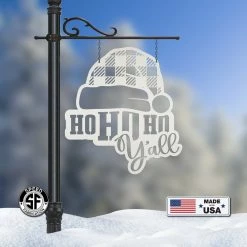 Speed Fabrication Metal Christmas Sign - Ho Ho Y'all Christmas Decor Christmas Metal Signs