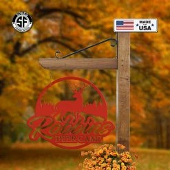 Speed Fabrication Personalized Deer Metal Sign - Hunting Sign