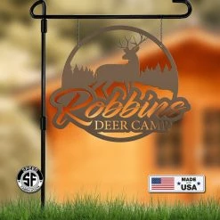 Speed Fabrication Personalized Deer Metal Sign - Hunting Sign