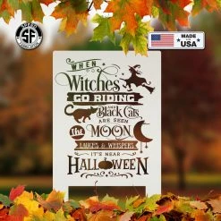 Speed Fabrication Halloween Metal Signs Cute Halloween Saying Metal Yard Stake - Halloween Decor