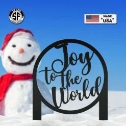 Speed Fabrication Joy To The World Metal Yard Stake - Christmas Decor