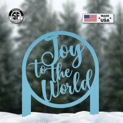 Speed Fabrication Joy To The World Metal Yard Stake - Christmas Decor