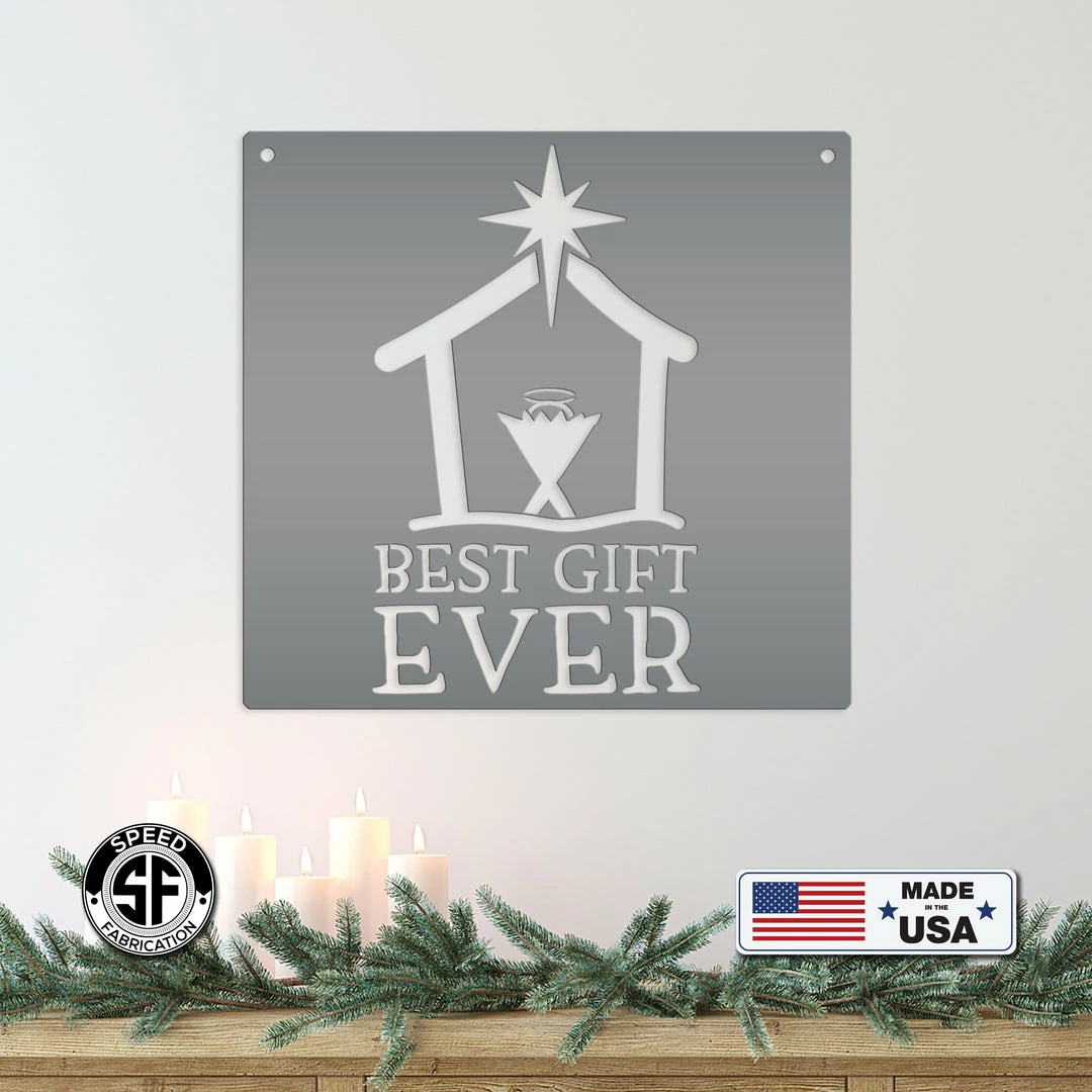 Speed Fabrication Christmas Metal Signs Best Gift Ever Christmas Metal Sign