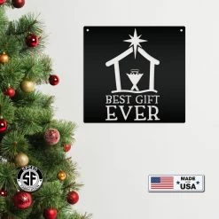 Speed Fabrication Christmas Metal Signs Best Gift Ever Christmas Metal Sign