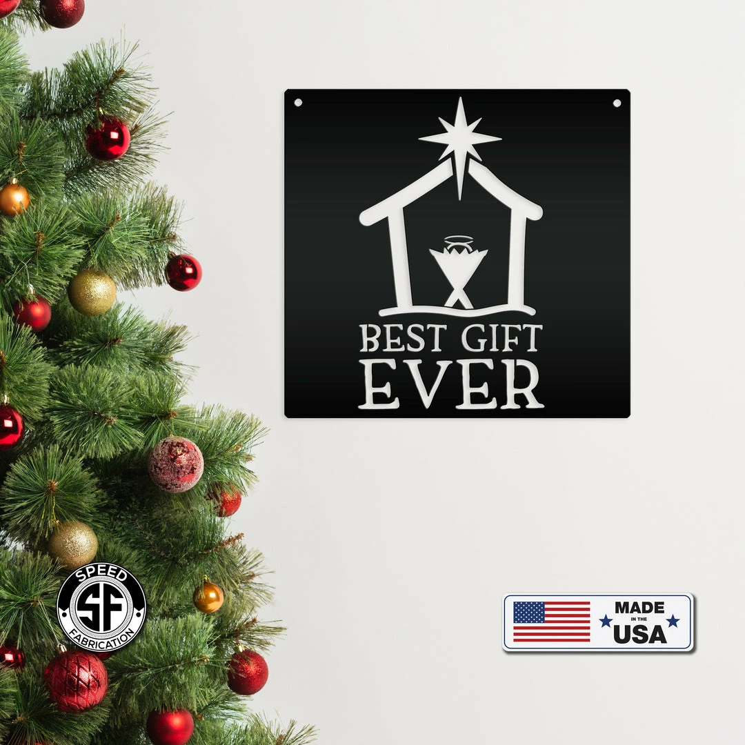 Speed Fabrication Christmas Metal Signs Best Gift Ever Christmas Metal Sign