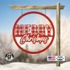 Speed Fabrication Christmas Metal Signs Plaid Merry Christmas Metal Sign - Holiday Sign