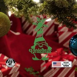 Speed Fabrication Ornaments Christmas Gnome Metal Ornament - Holiday Decor