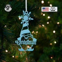 Speed Fabrication Ornaments Christmas Gnome Metal Ornament - Holiday Decor