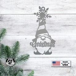 Speed Fabrication Ornaments Christmas Gnome Metal Ornament - Holiday Decor