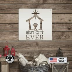 Speed Fabrication Christmas Metal Signs Best Gift Ever Christmas Metal Sign
