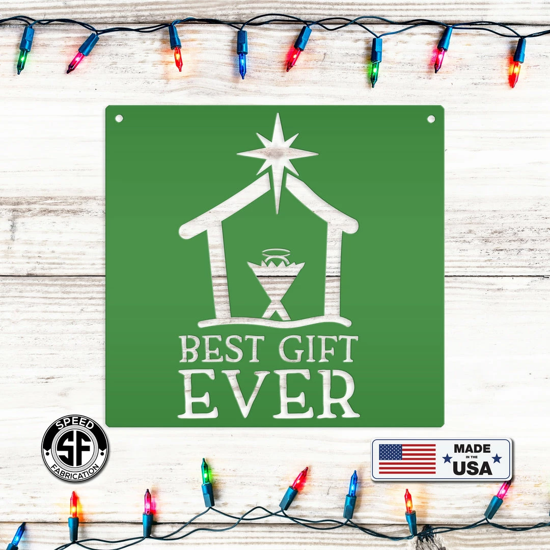 Speed Fabrication Christmas Metal Signs Best Gift Ever Christmas Metal Sign