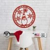 Speed Fabrication Christmas Gnome Metal Sign, Cute Gnome Sign Christmas Metal Signs