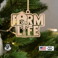 Speed Fabrication Farm Life Metal Ornament - Christmas Decor