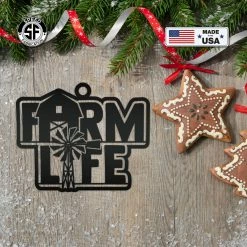 Speed Fabrication Farm Life Metal Ornament - Christmas Decor