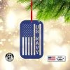 Speed Fabrication Metal US Navy Ornament - American Flag - Christmas Decor