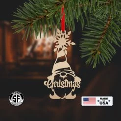 Speed Fabrication Ornaments Christmas Gnome Metal Ornament - Holiday Decor