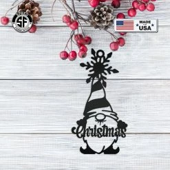 Speed Fabrication Ornaments Christmas Gnome Metal Ornament - Holiday Decor