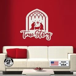 Speed Fabrication Christmas Metal Signs Indoor Outdoor Nativity Scene, Christian Metal Art, Made In The USA