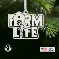 Speed Fabrication Farm Life Metal Ornament - Christmas Decor