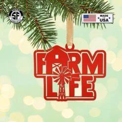 Speed Fabrication Farm Life Metal Ornament - Christmas Decor