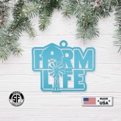 Speed Fabrication Farm Life Metal Ornament - Christmas Decor