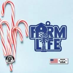 Speed Fabrication Farm Life Metal Ornament - Christmas Decor